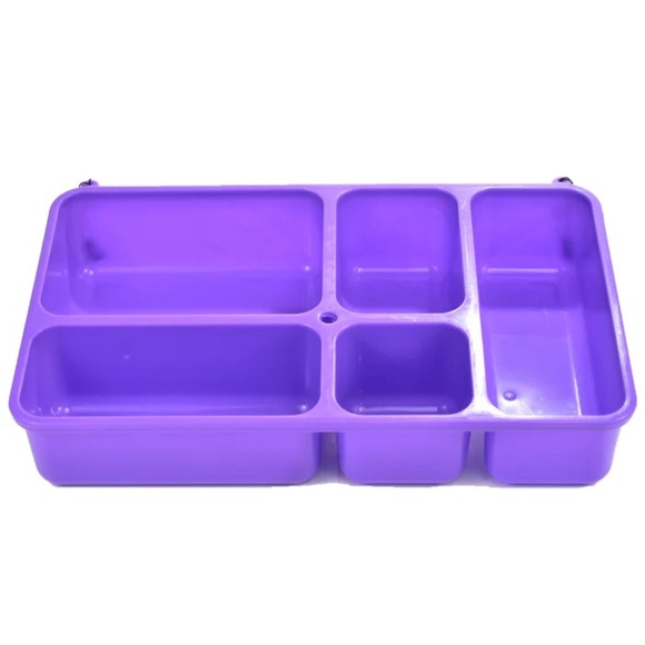 Go Green Leak-Proof 5-Compartment Food Box | Purple - Picture 4 of 6